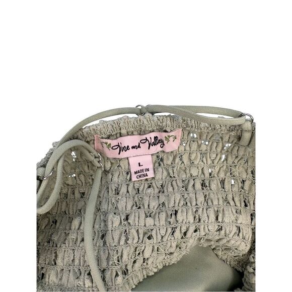 Vine and Valley lace bralette light green dress - L - Picture 4 of 9